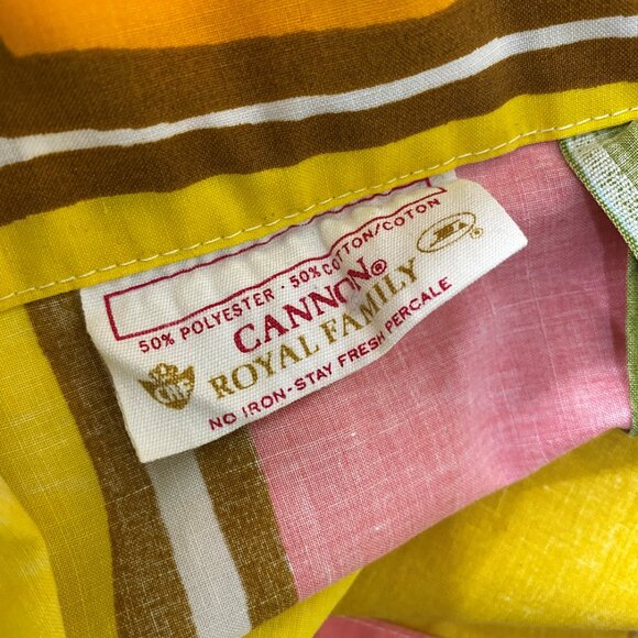 Vintage 70s sheet and two pillowcases full double / Royal Canon Roman Holiday - Picture 9 of 10